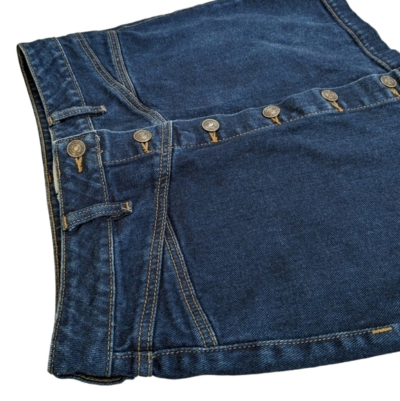 PAC Sun Pacific Sunwear Women's 27 Short Denim Button Down Mini Skirt Y2KCORE - Picture 13 of 13